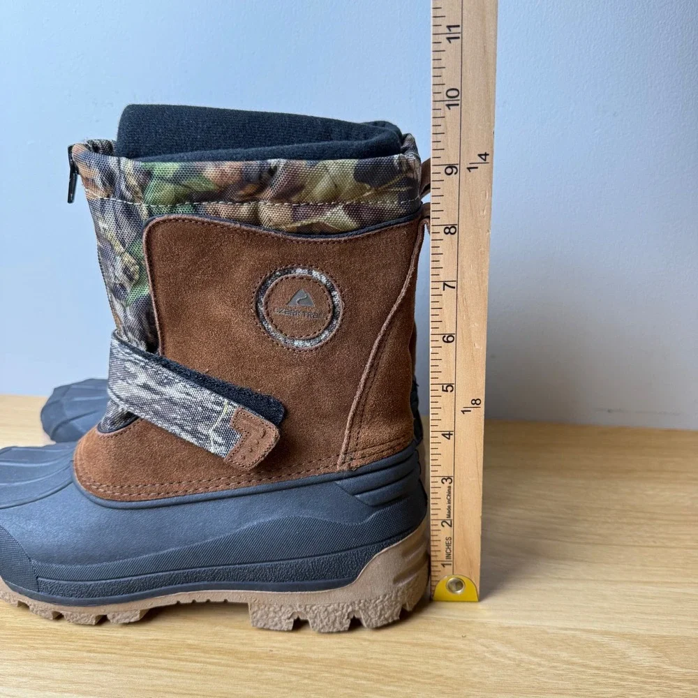 Ozark Trail Suede Winter Duck Boots Mens Size 5 Gorpcore Hunting Camo Hiking